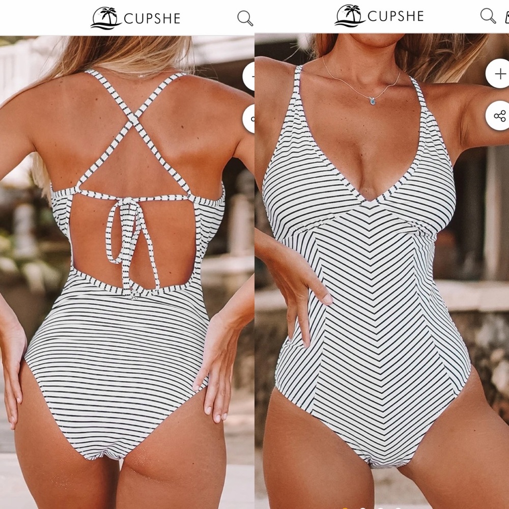 Cupshe Striped Swimsuit